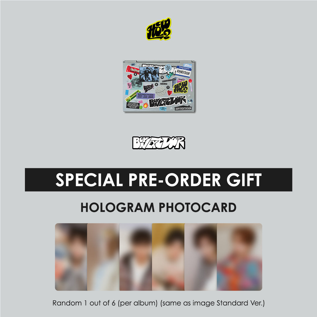 BOYNEXTDOOR 2ND EP ALBUM - HOW? (STICKER VER.) + WITHMUU PHOTOCARD