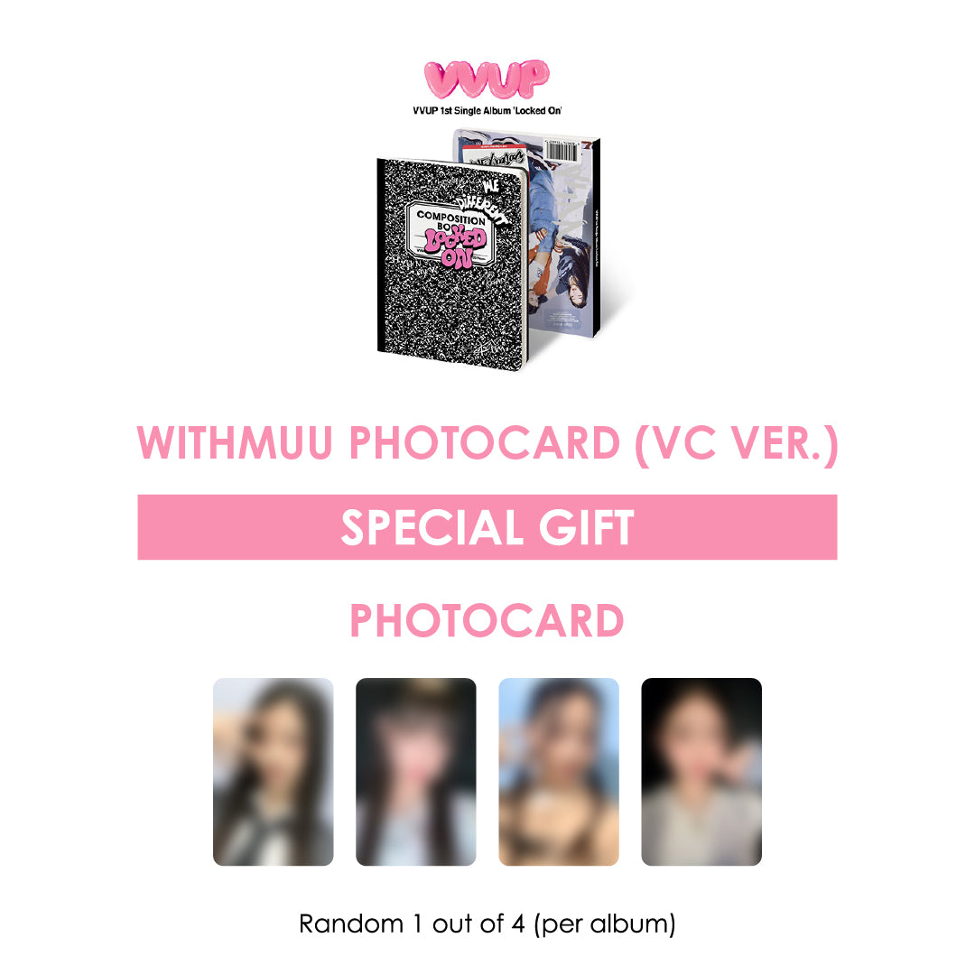 VVUP 1ST SINGLE ALBUM - LOCKED ON + WITHMUU PHOTOCARD (VC VER.)