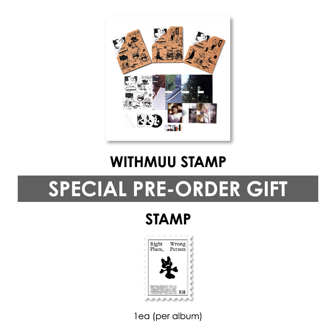 RM 2ND ALBUM - RIGHT PLACE, WRONG PERSON (STANDARD VER.) + WITHMUU STAMP