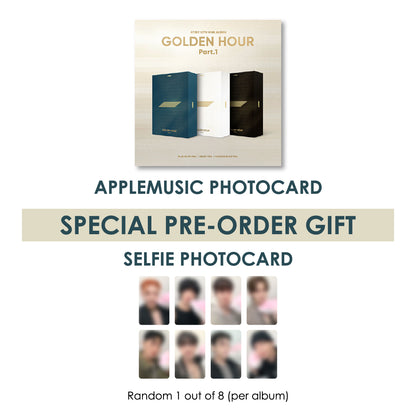 ATEEZ 10TH MINI ALBUM - GOLDEN HOUR : PART.1 (KOREA VER.) + APPLEMUSIC PHOTOCARD