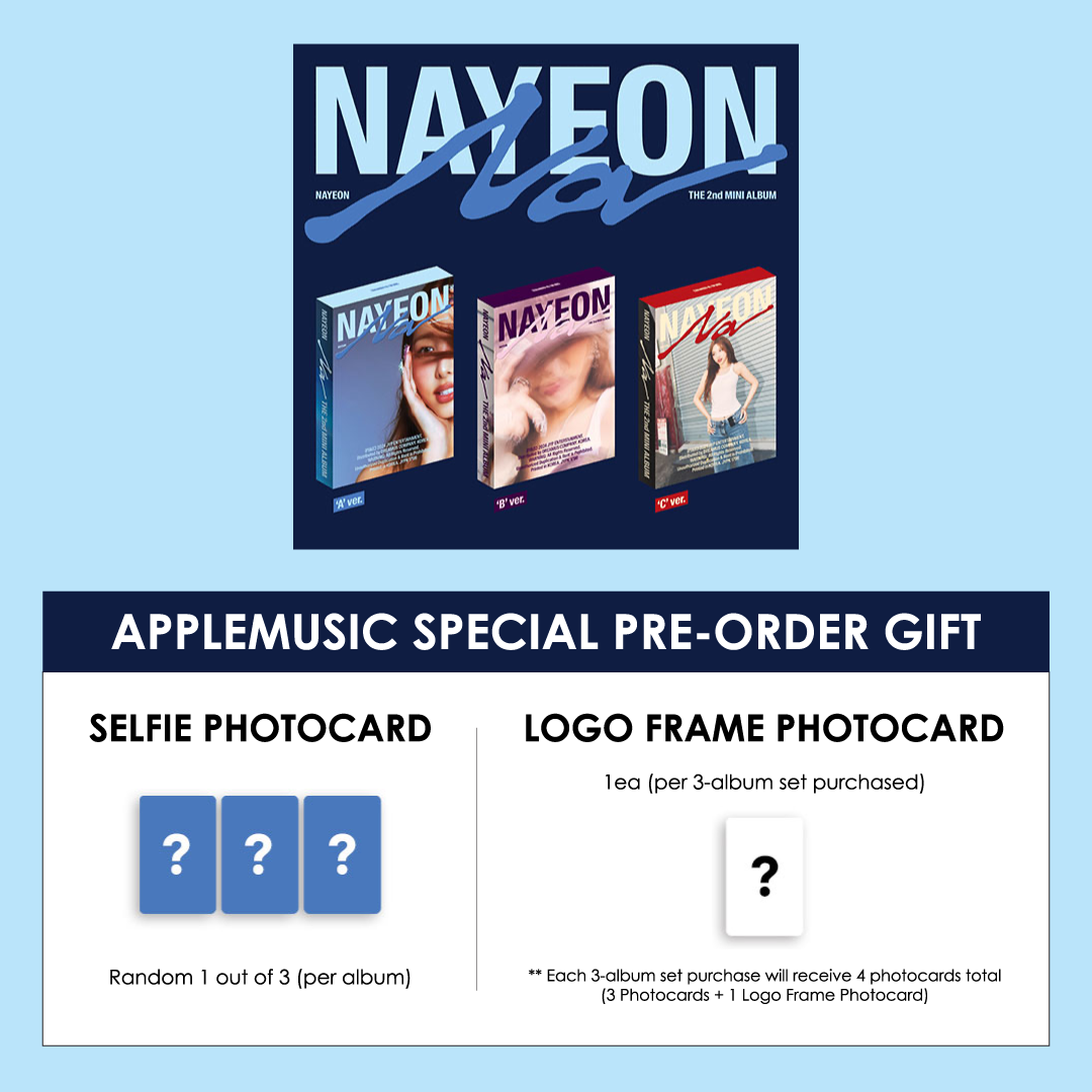 NAYEON 2ND MINI ALBUM - NA + APPLEMUSIC PHOTOCARD