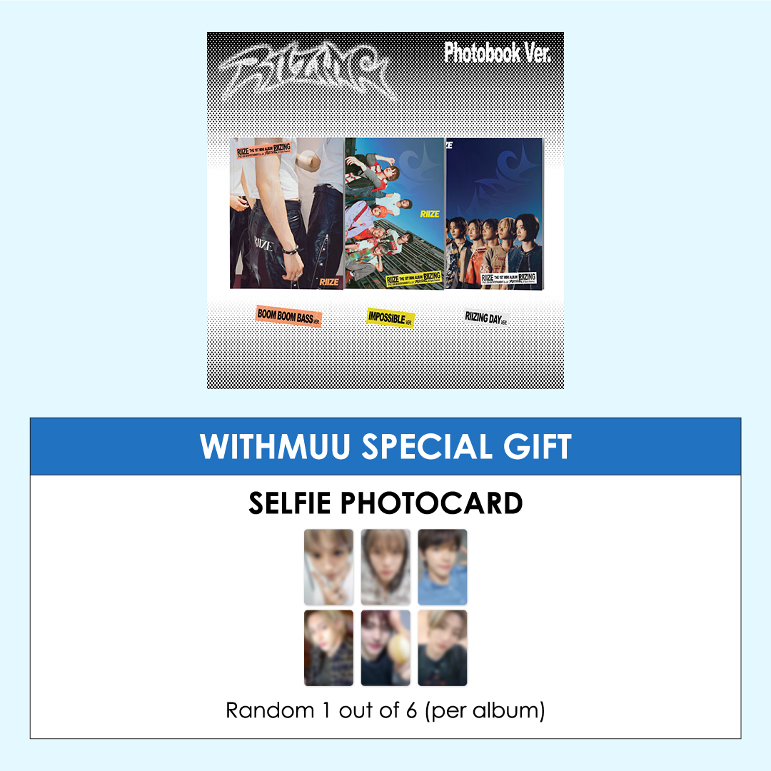 RIIZE 1ST MINI ALBUM - RIIZING (PHOTO BOOK VER.) + WITHMUU PHOTOCARD (LD VER.)