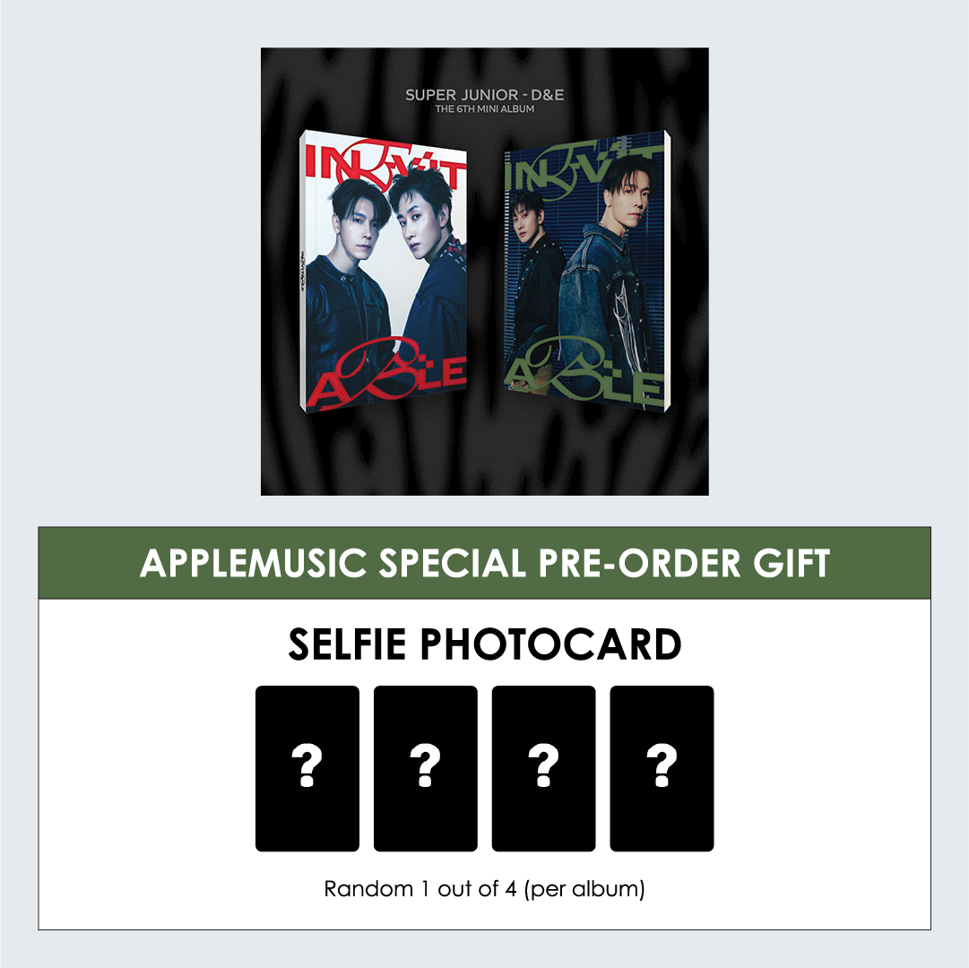 SUPER JUNIOR D&E 6TH MINI ALBUM - INEVITABLE + APPLEMUSIC PHOTOCARD