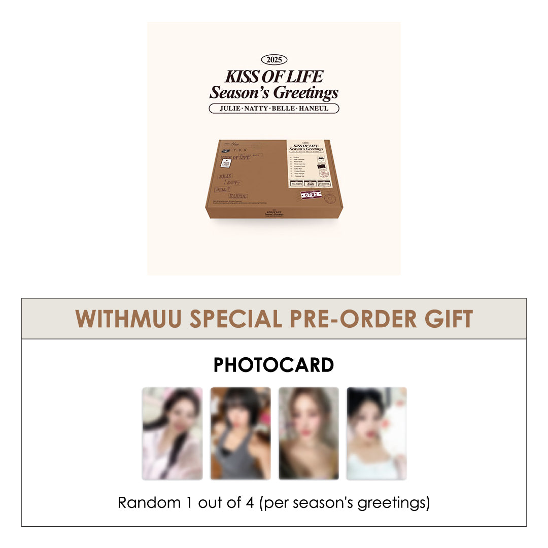 KISS OF LIFE 2025 SEASON'S GREETINGS + WITHMUU PHOTOCARD (PRE-ORDER)