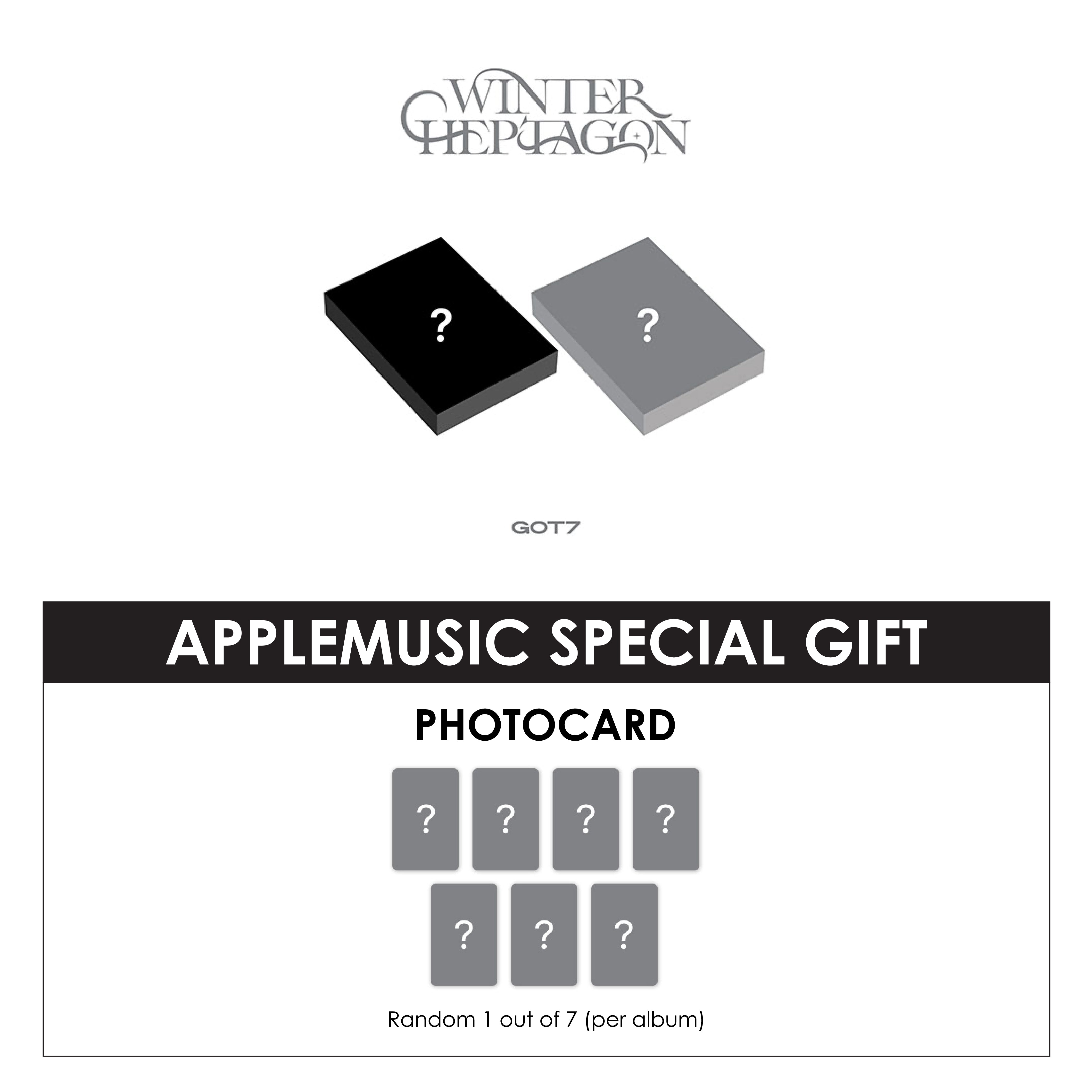 GOT7 MINI ALBUM - WINTER HEPTAGON + APPLEMUSIC PHOTOCARD (PRE-ORDER)