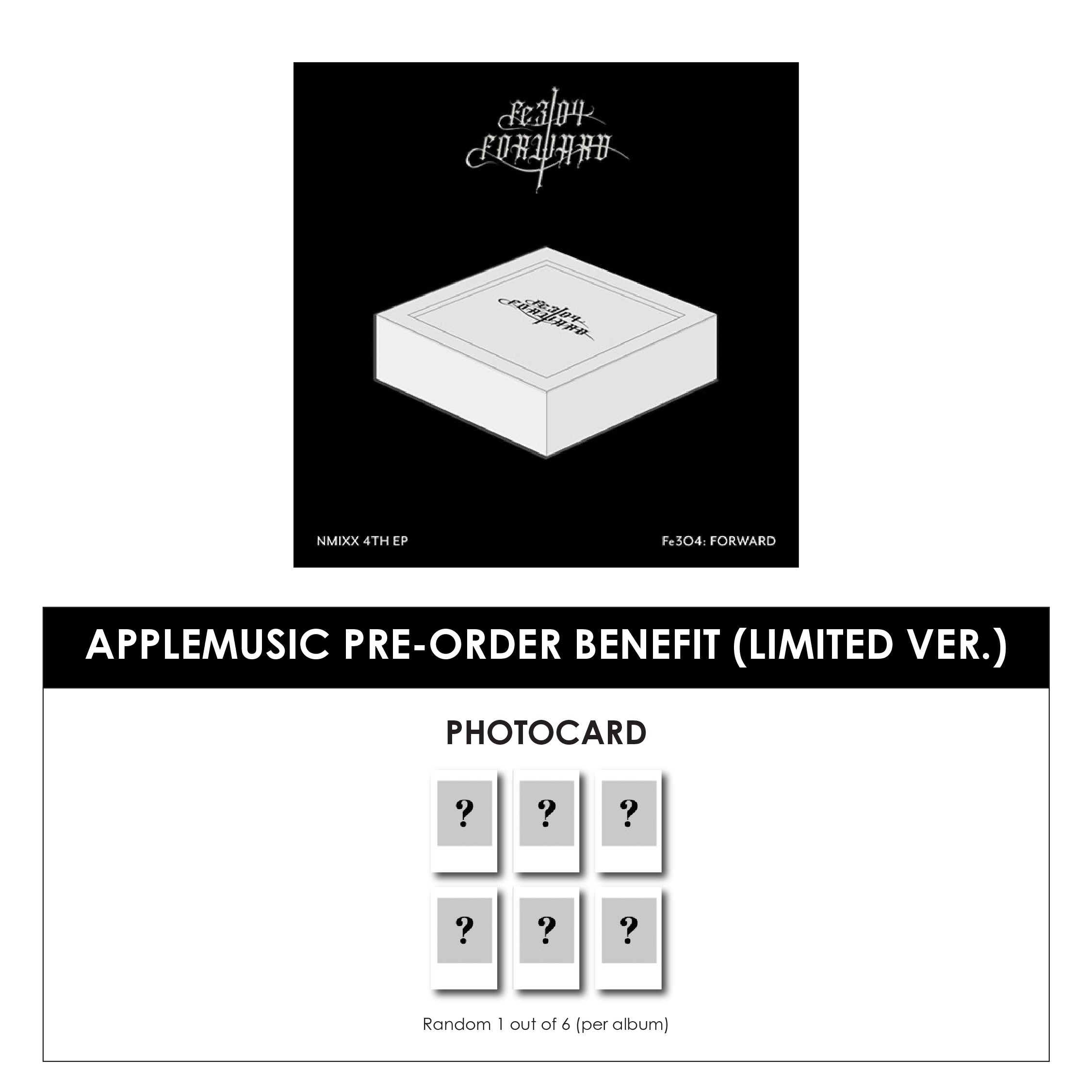 NMIXX 4TH EP ALBUM - FE3O4: FORWARD (LIMITED VER.) + APPLEMUSIC POLAROID PHOTOCARD (PRE-ORDER)