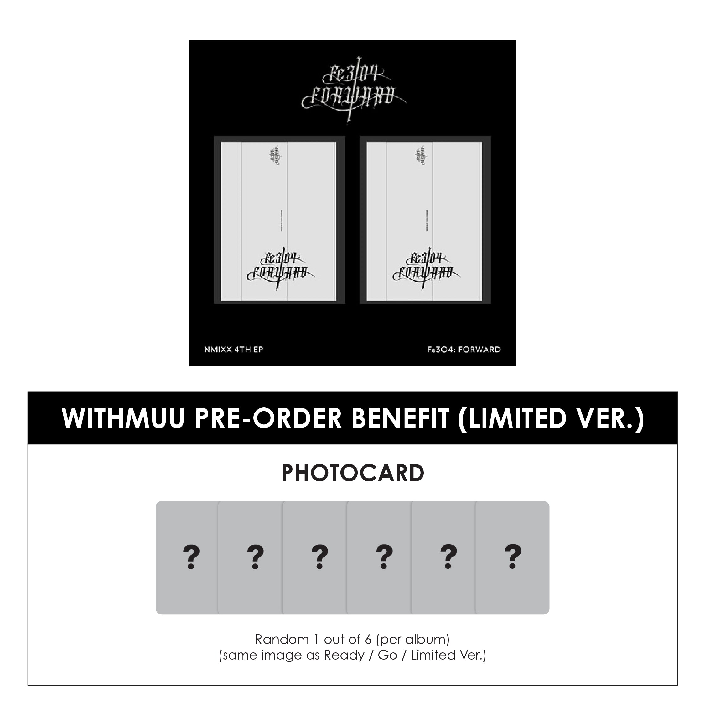 NMIXX 4TH EP ALBUM - FE3O4: FORWARD + WITHMUU PHOTOCARD (PRE-ORDER)