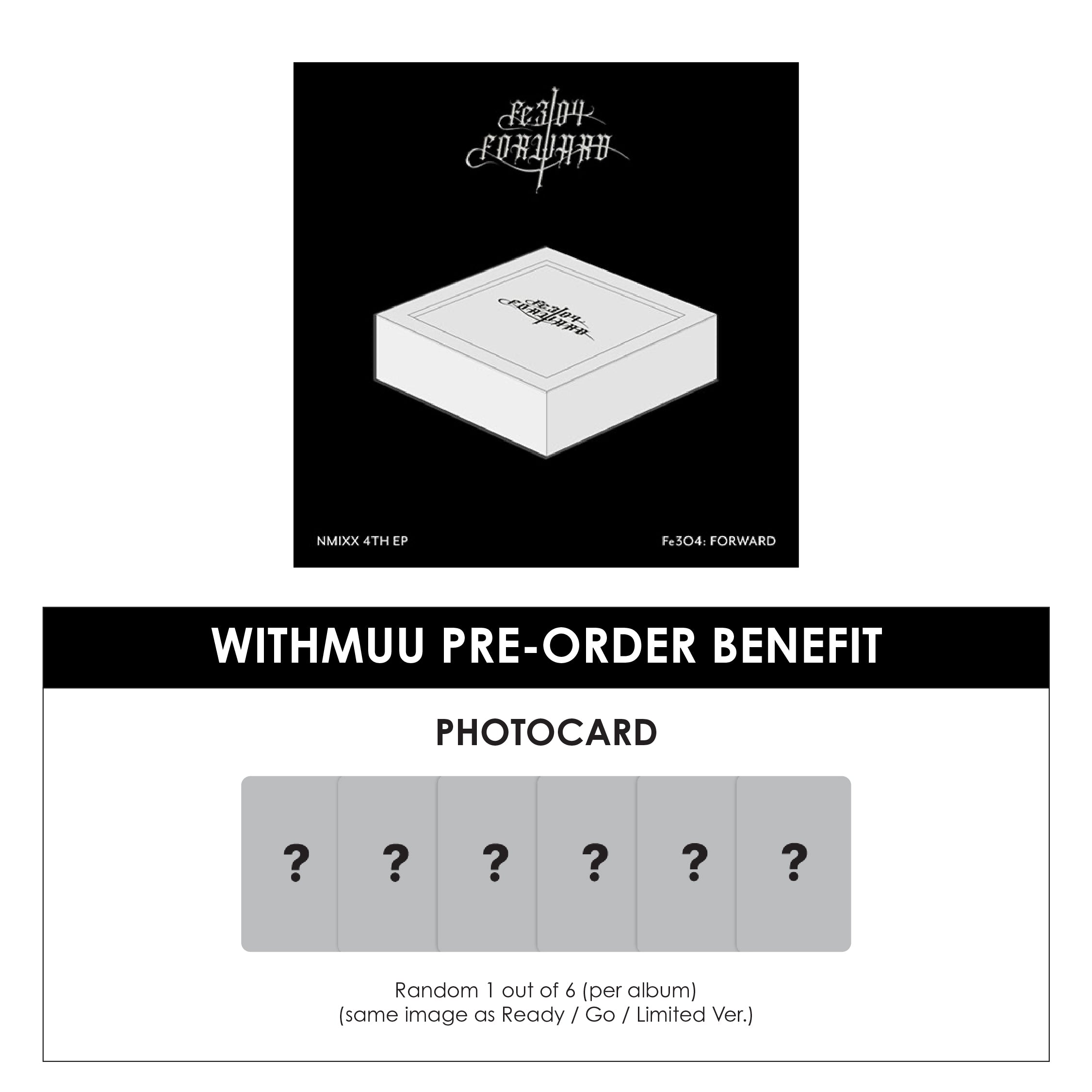 NMIXX 4TH EP ALBUM - FE3O4: FORWARD (LIMITED VER.) + WITHMUU PHOTOCARD (PRE-ORDER)