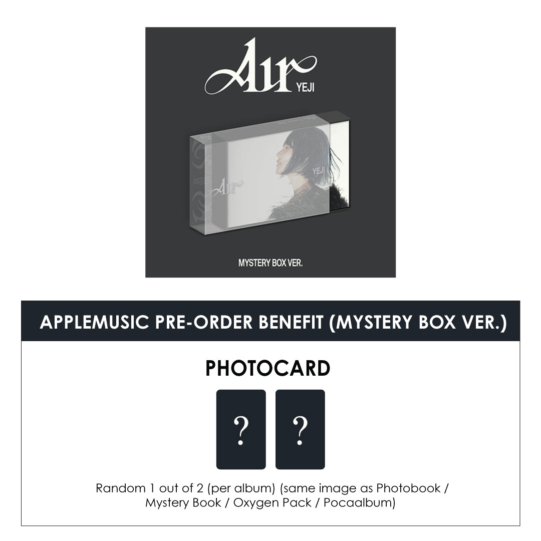 YEJI 1ST MINI ALBUM - AIR (MYSTERY BOX VER.) + APPLEMUSIC PHOTOCARD