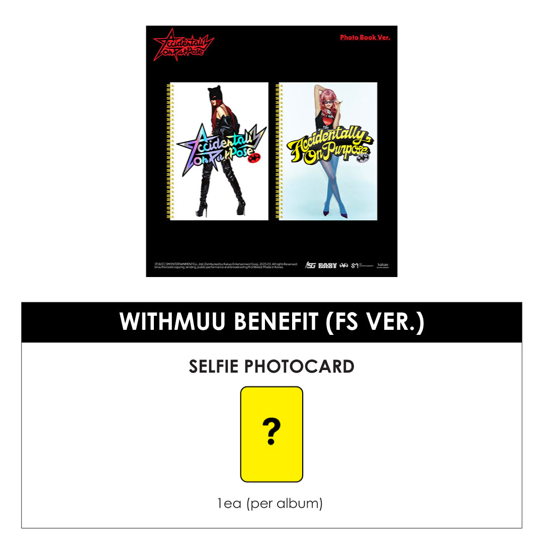 SEULGI (RED VELVET) 2ND MINI ALBUM - ACCIDENTALLY ON PURPOSE (PHOTO BOOK VER.) + WITHMUU PHOTOCARD (FS VER.) (PRE-ORDER)