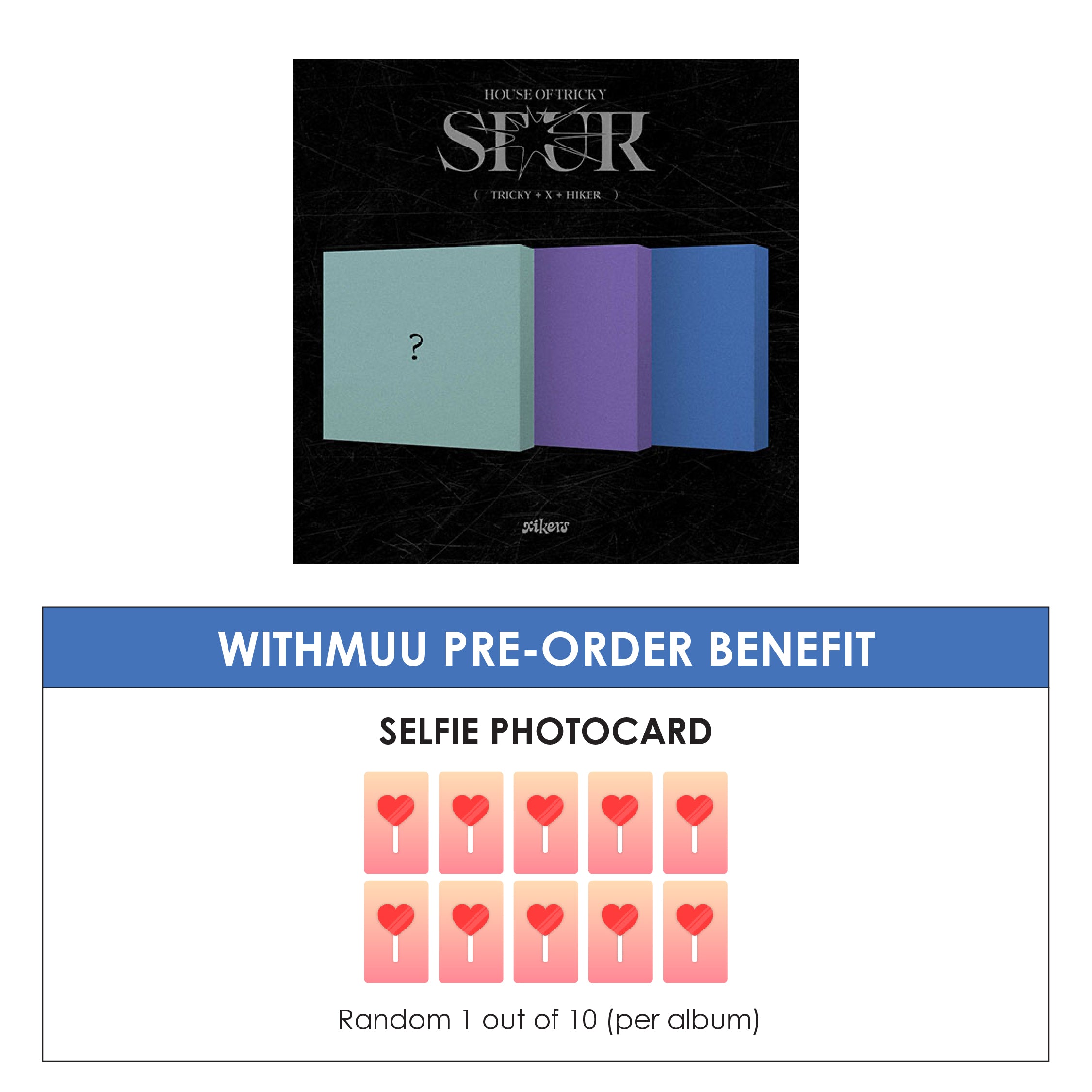 XIKERS 5TH MINI ALBUM - HOUSE OF TRICKY : SPUR + WITHMUU PHOTOCARD (PRE-ORDER)