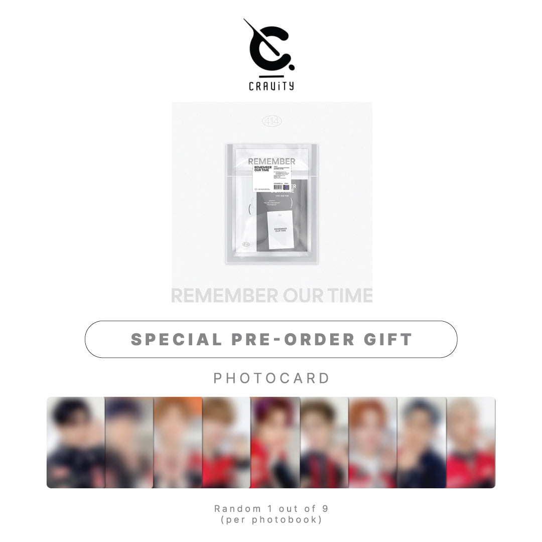 CRAVITY THE 3RD ANNIVERSARY PHOTOBOOK - REMEMBER OUR TIME + PHOTOCARD