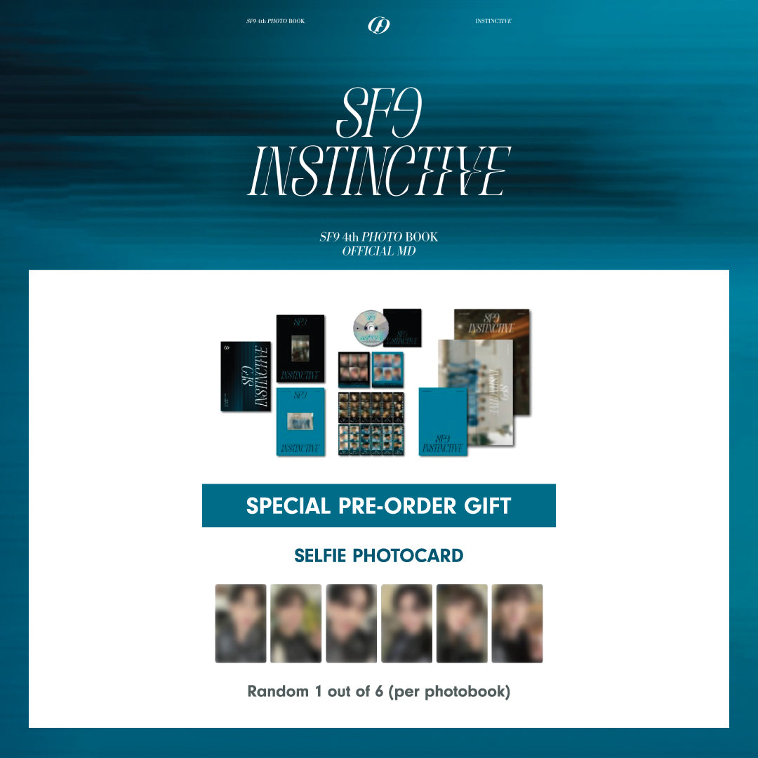 SF9 4TH PHOTO BOOK - INSTINCTIVE + APPLEMUSIC PHOTOCARD