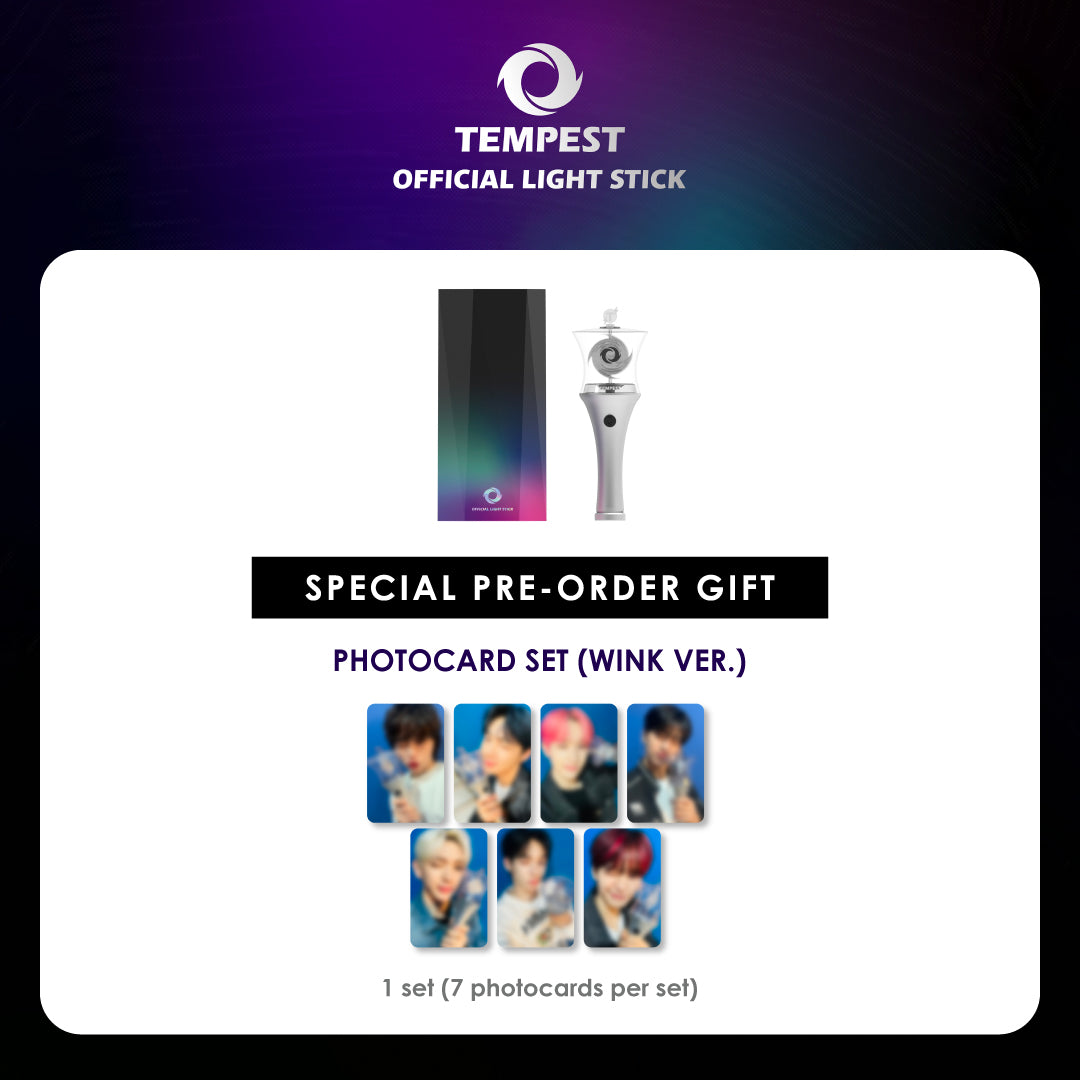 TEMPEST OFFICIAL LIGHT STICK + EVERLINE PHOTOCARD SET