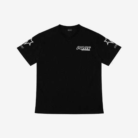 STRAY KIDS 3RD FANMEETING ‘PILOT : FOR ★★★★★’ OFFICIAL MD - 11. T-SHIRT BLACK