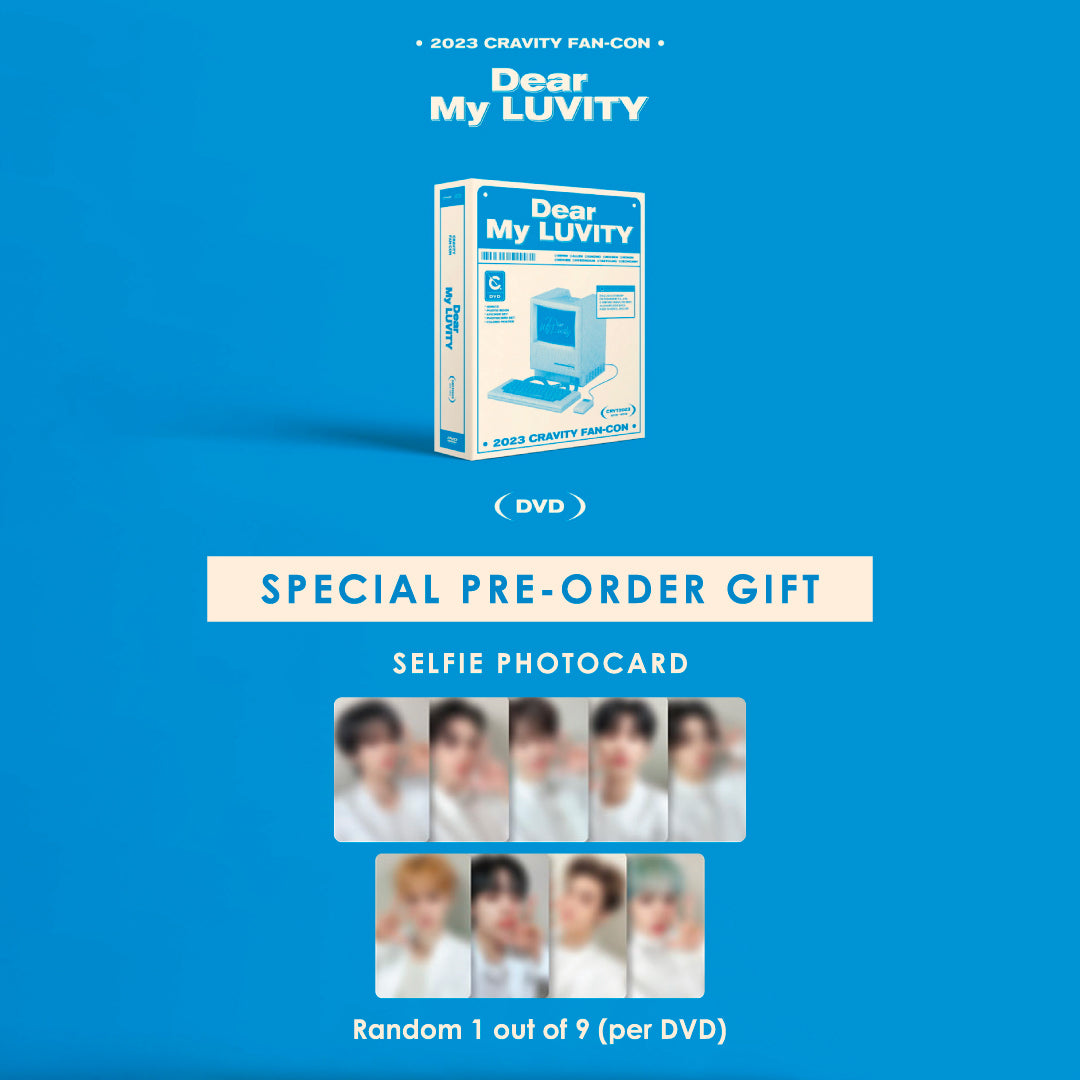 CRAVITY 2023 FAN-CON [DEAR MY LUVITY] DVD + APPLEMUSIC PHOTOCARD