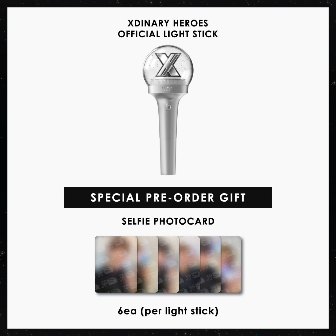 XDINARY HEROES OFFICIAL LIGHT STICK + JYP SHOP PHOTOCARD