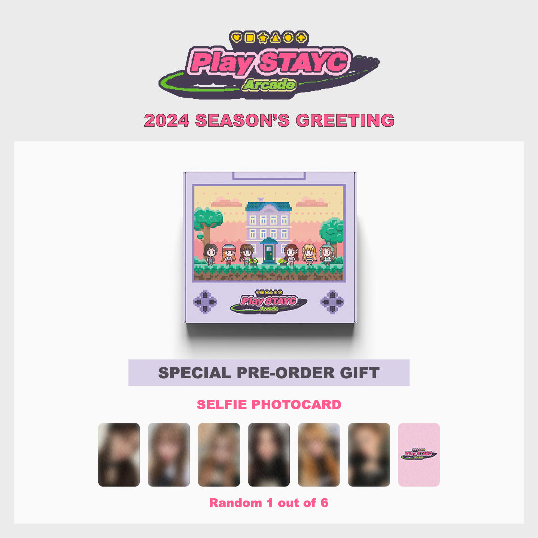 STAYC 2024 SEASON'S GREETINGS - PLAY STAYC ARCADE + APPLEMUSIC PHOTOCARD