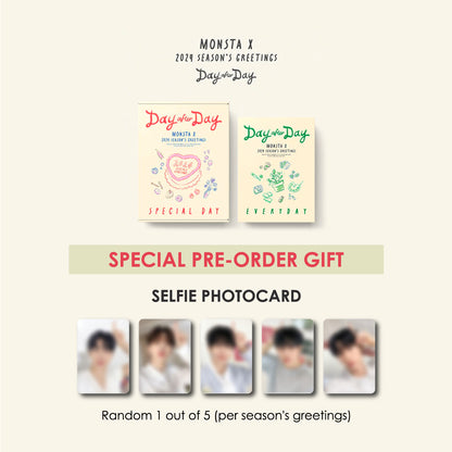 MONSTA X 2024 SEASON'S GREETINGS - DAY AFTER DAY + APPLEMUSIC PHOTOCARD