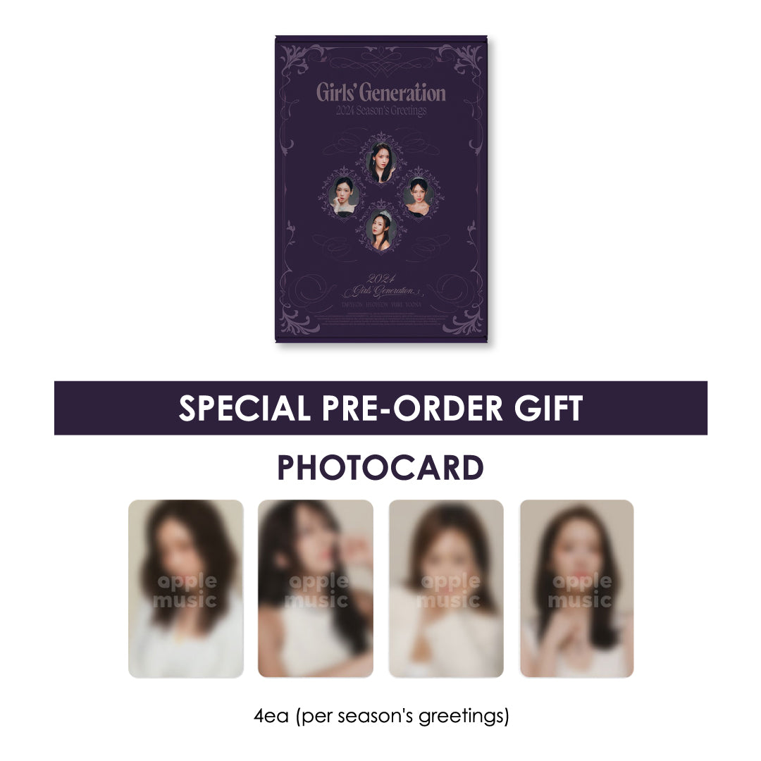 GIRLS' GENERATION 2024 SEASON'S GREETINGS + APPLEMUSIC PHOTOCARD