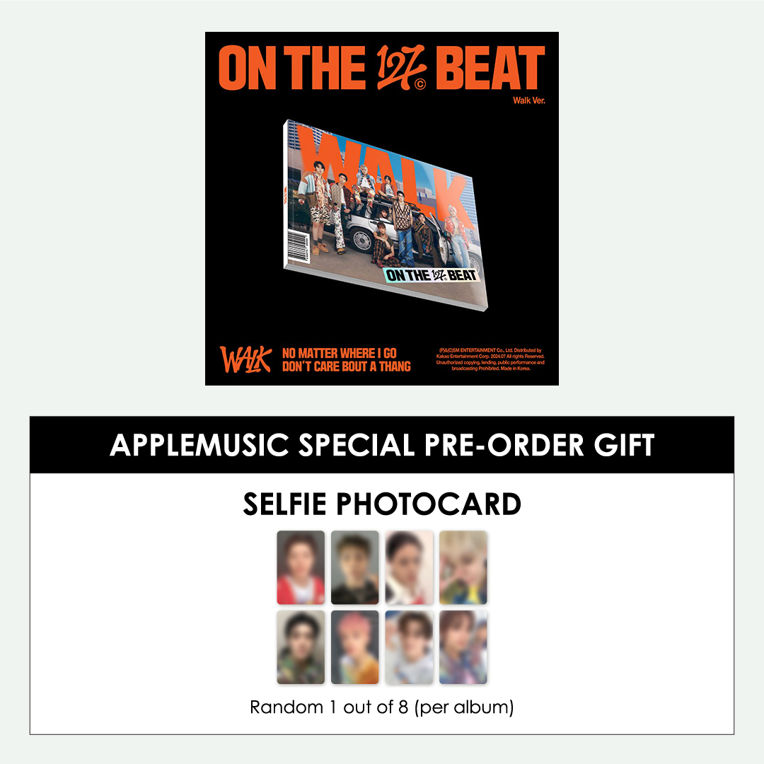 NCT 127 6TH ALBUM - WALK (WALK VER.) + APPLEMUSIC PHOTOCARD