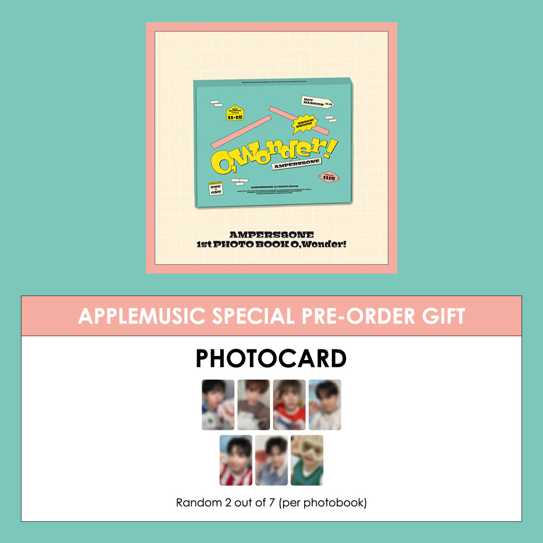 AMPERS&ONE 1ST PHOTO BOOK - O, WONDER! + APPLEMUSIC PHOTOCARD (PRE-ORDER)