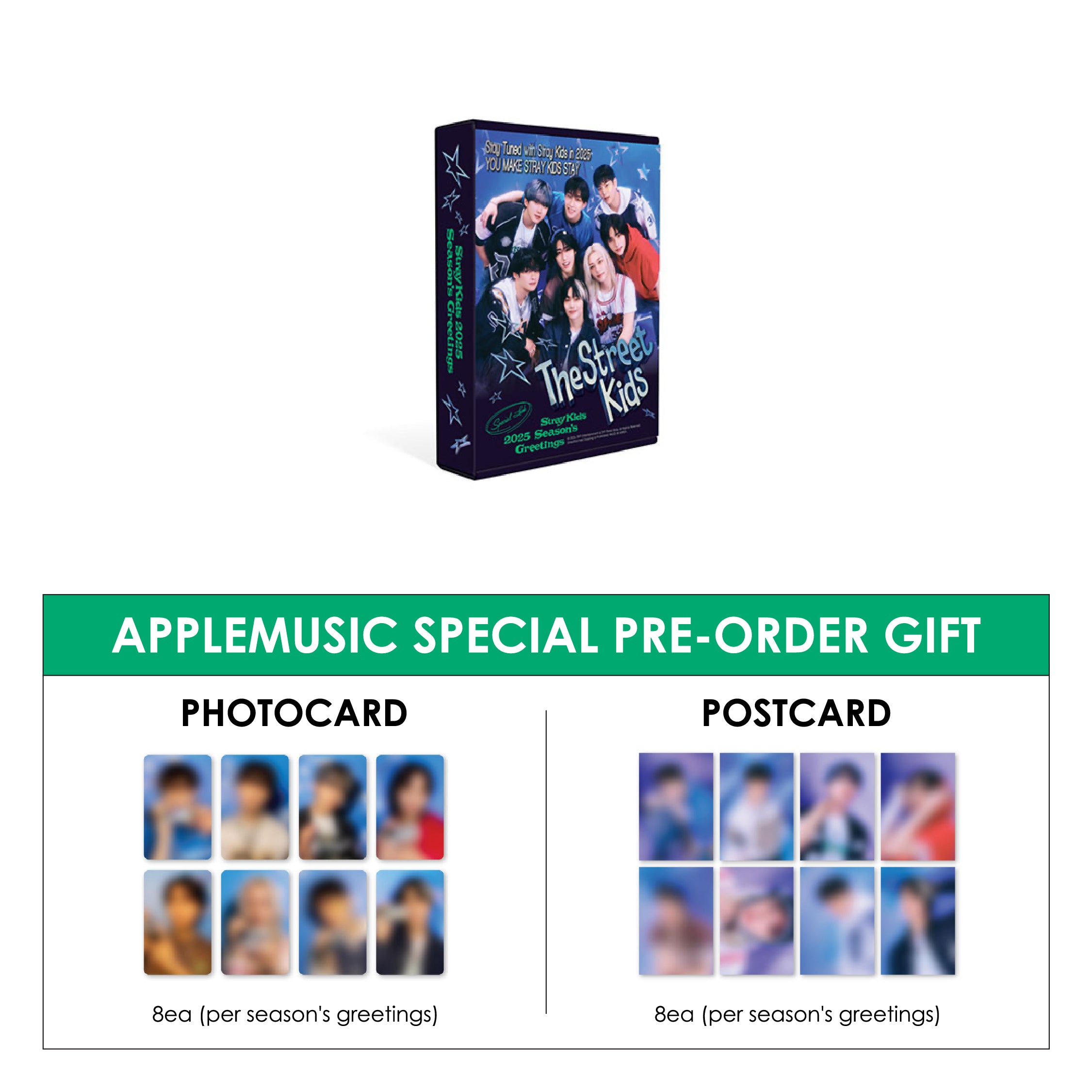 STRAY KIDS 2025 SEASON'S GREETINGS - THE STREET KIDS + APPLEMUSIC SPECIAL GIFT (PRE-ORDER)