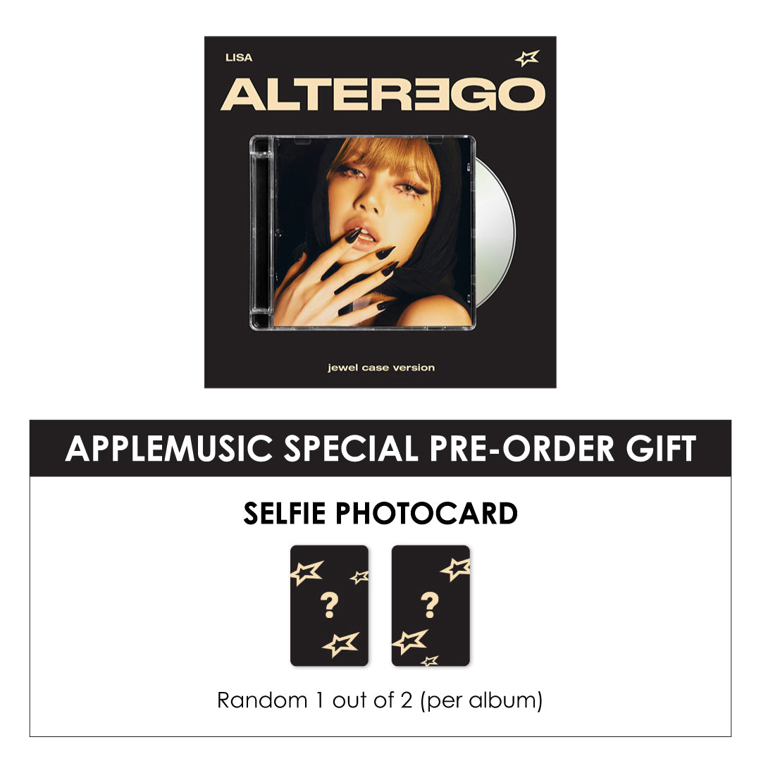 LISA SOLO DEBUT ALBUM - ALTER EGO (JEWEL CASE) + APPLEMUSIC PHOTOCARD (PRE-ORDER)