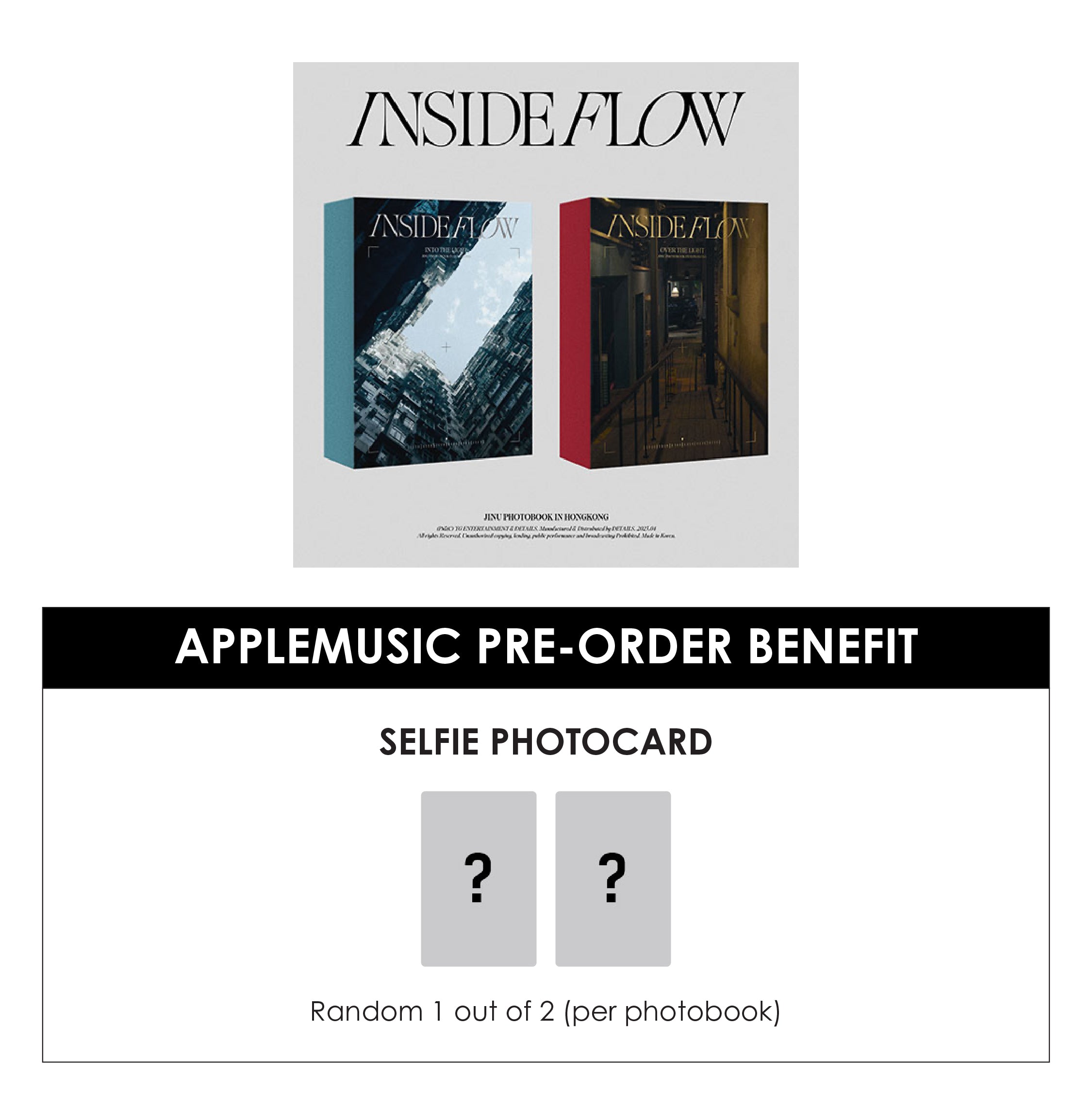 JINU PHOTOBOOK - INSIDE FLOW + APPLEMUSIC PHOTOCARD (PRE-ORDER)