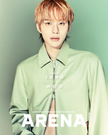 ARENA HOMME + KOREA 2024.01 - NCT JUNGWOO COVER