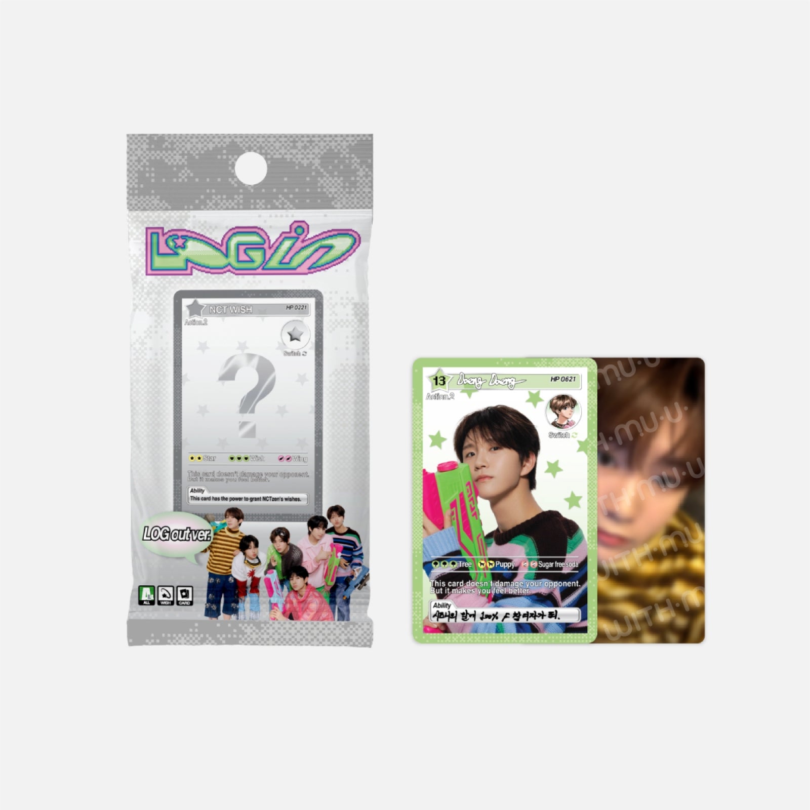 NCT WISH 2025 ASIA TOUR LOG IN SEOUL OFFICIAL MD - 02. RANDOM TRADING CARD (LOG OUT VER.) (PRE-ORDER)