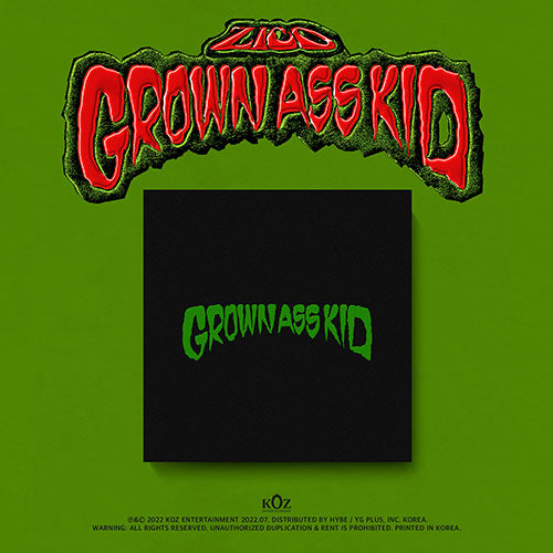 ZICO 4TH MINI ALBUM - GROWN ASS KID