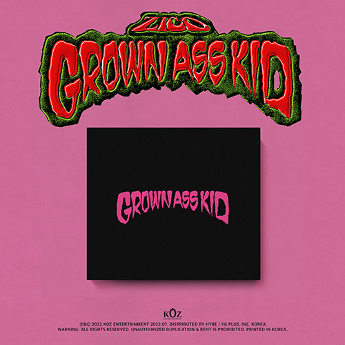 ZICO 4TH MINI ALBUM - GROWN ASS KID (JEWEL VER.)