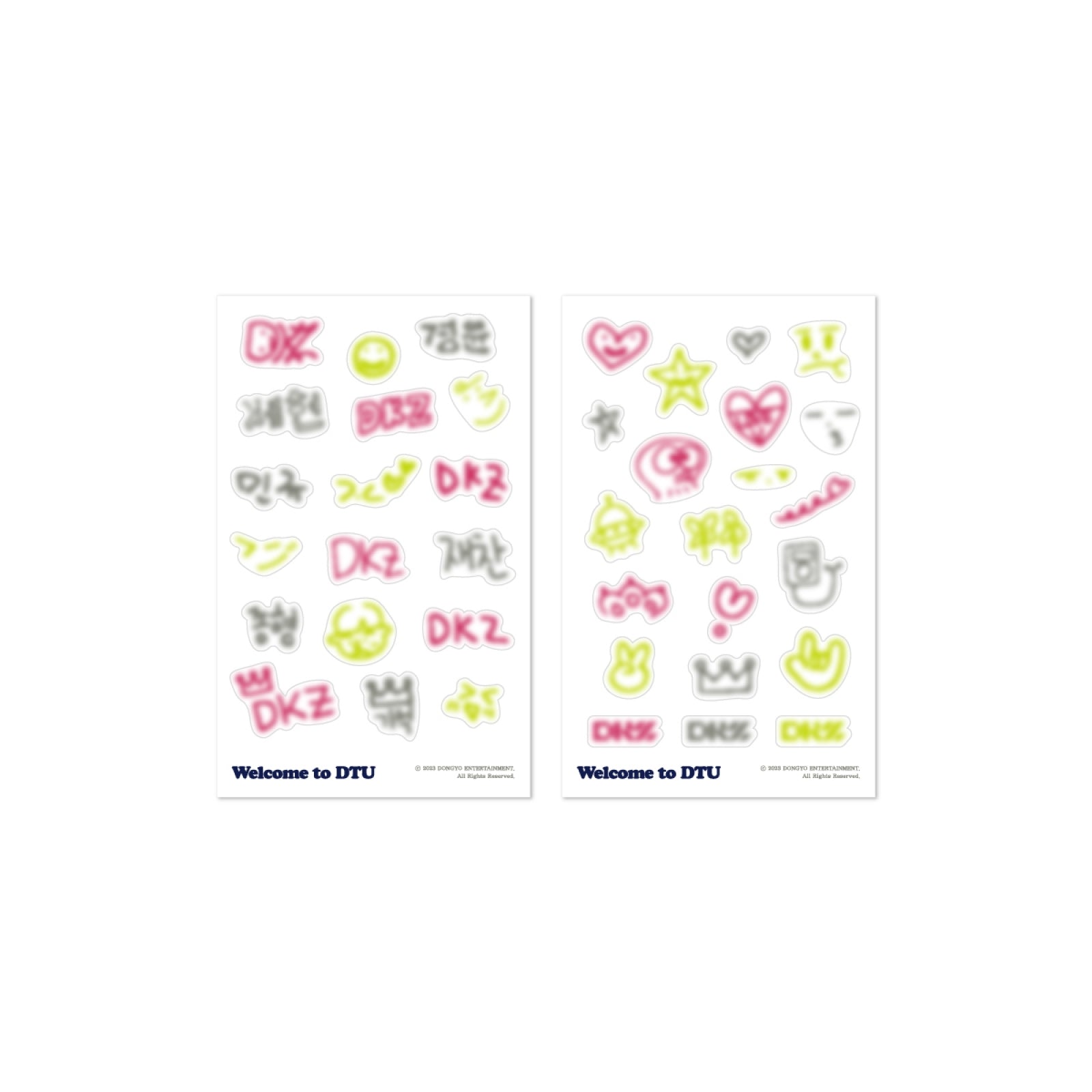 DKZ 2023 FAN CON [WELCOME TO DTU] OFFICIAL MD - 02. LIGHT RING DECO STICKER SET