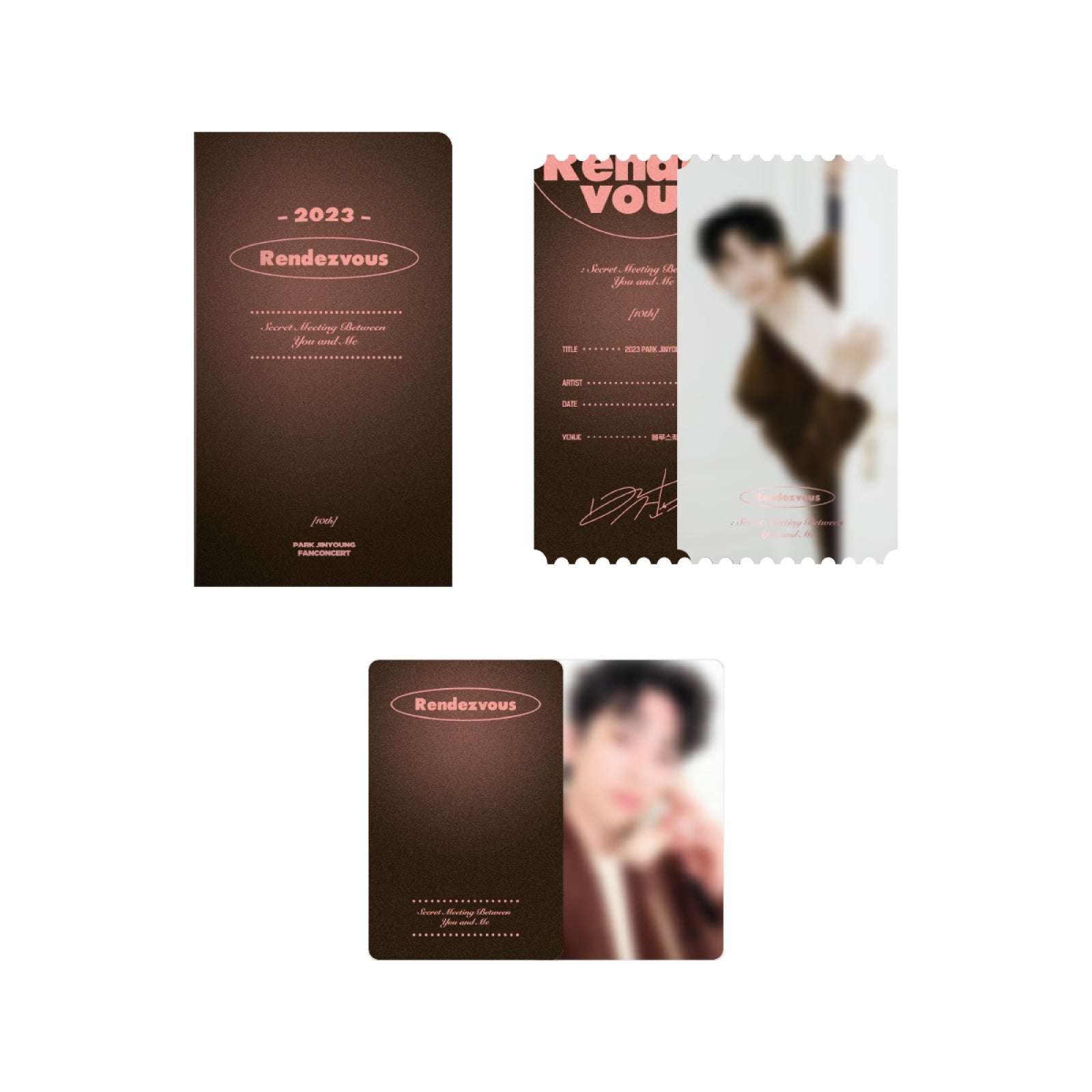 PARK JINYOUNG 2023 RENDEZVOUS OFFICIAL MD - 04. PHOTO TICKET HOLDER SET