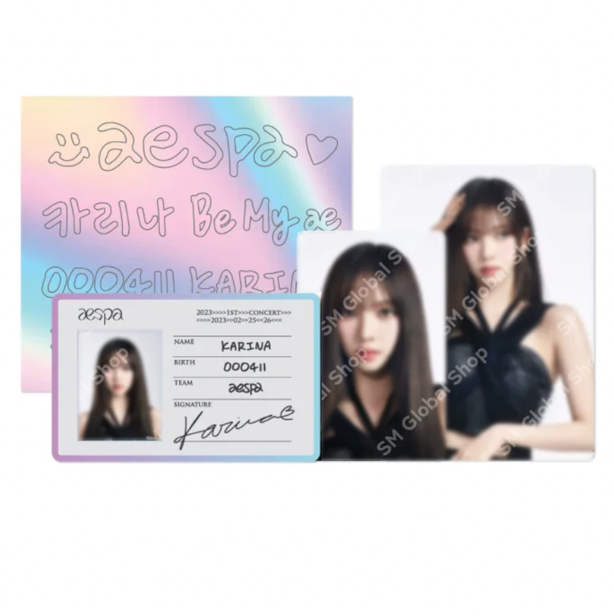 AESPA 2023 1ST CONCERT SYNK : HYPER LINE MD - 03. ID CARD + DECO STICKER SET