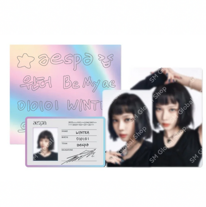 AESPA 2023 1ST CONCERT SYNK : HYPER LINE MD - 03. ID CARD + DECO STICKER SET