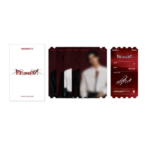 MONSTA X POP-UP STORE [REASON] OFFICIAL MD - 02. PHOTO TICKET SET