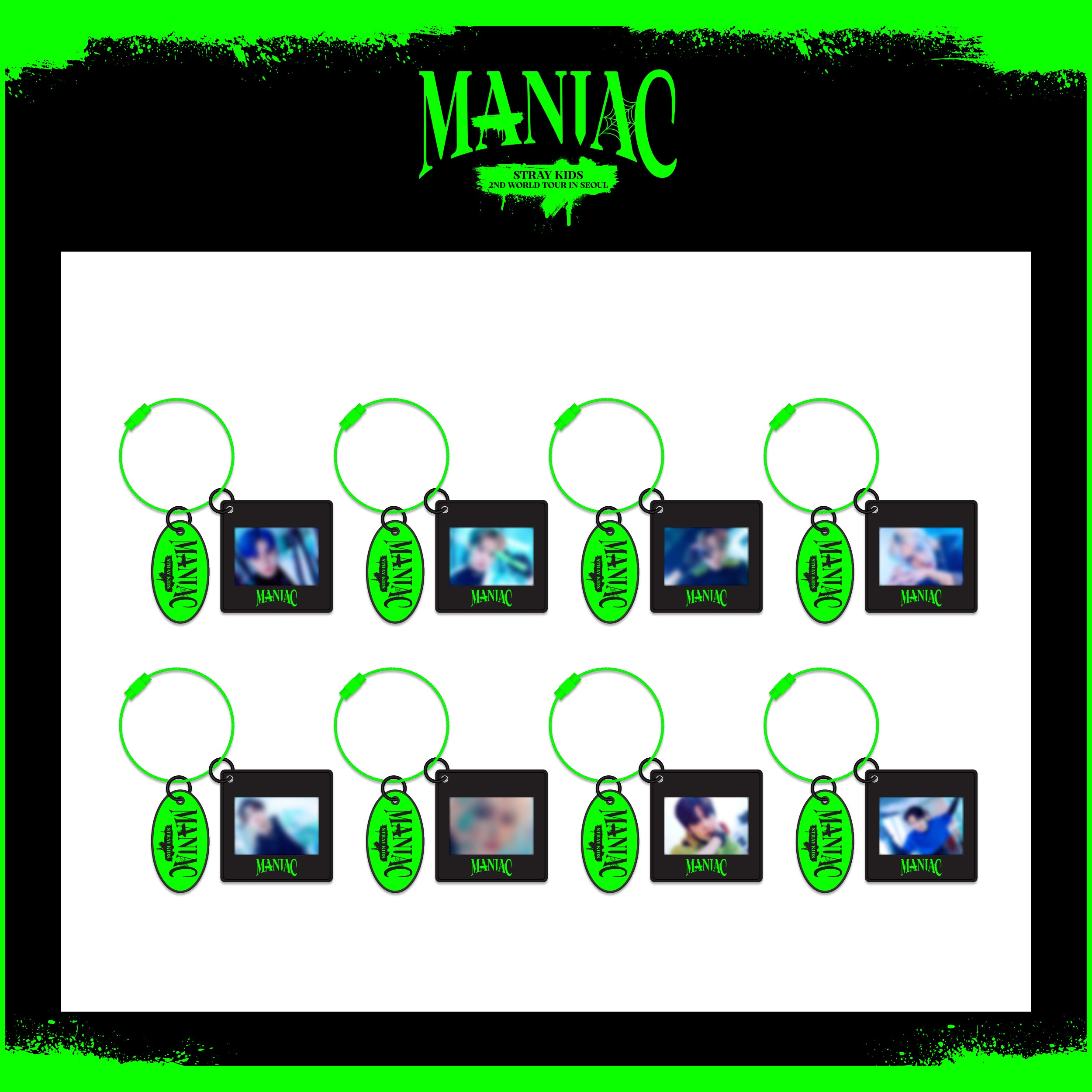 STRAY KIDS "MANIAC" IN SEOUL OFFICIAL MD - 17. SLIDE FILM & PENDANT KEYRING