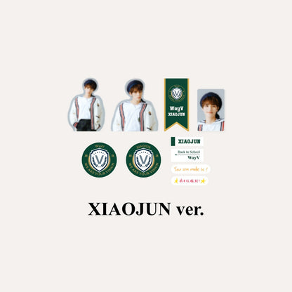 WAYV 2021 BACK TO SCHOOL KIT OFFICIAL MD - LUGGAGE STICKER + PHOTO CARD SET