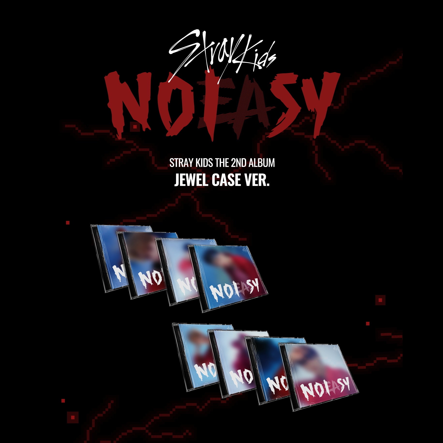 STRAY KIDS 2ND ALBUM - NOEASY (JEWEL CASE VER.)