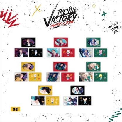 STRAY KIDS X SKZOO 'THE VICTORY' SKZ MD - 10. SKZ X SKZOO POSTCARD & ENVELOPE SET