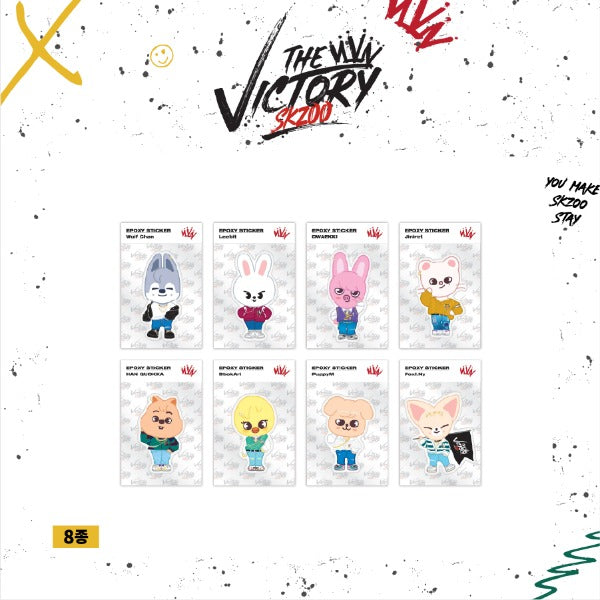 STRAY KIDS X SKZOO 'THE VICTORY' SKZOO MD - 11. EPOXY STICKER